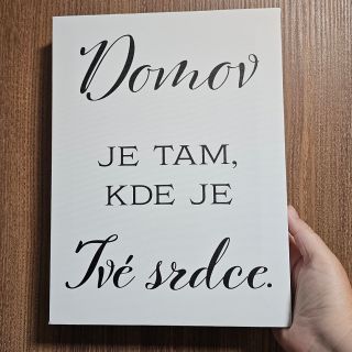 🏠 Domov je tam, kde je tvé srdce. Jednoduchý citát, který řekne víc než tisíc slov. 🖼️ Designový obraz na plátně 🎁 Krásný...
