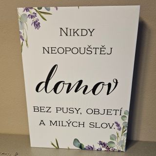 💛 „Nikdy neopouštěj domov bez pusy, objetí a milých slov.“ Slova, která hřejí u srdce. Obraz, který každý den připomene,...