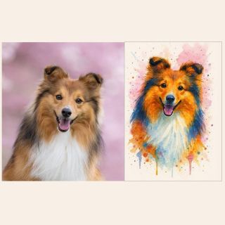 🐾 Milujete svého mazlíčka? Proměňte jeho fotku v originální akvarelový obraz na míru, který zachytí jeho jedinečnost. 🎨...